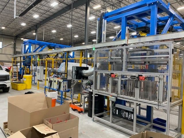 Cutting-Edge LED Lighting Installation in High-Tech Facility image