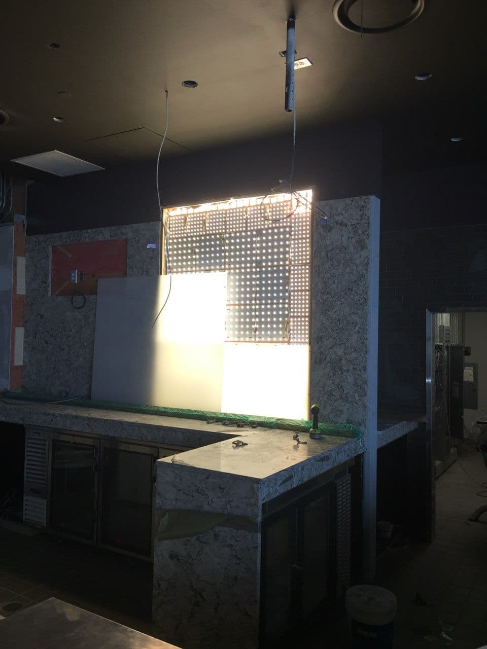Gallery photos for Stunning Purple LED Lighting Installation for Restaurant: Image #1