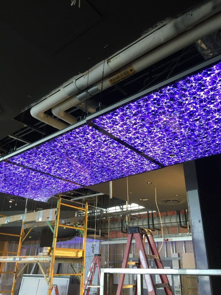Gallery photos for Stunning Purple LED Lighting Installation for Restaurant: Image #2