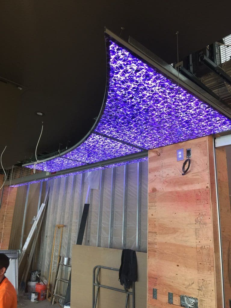 Gallery photos for Stunning Purple LED Lighting Installation for Restaurant: Image #3