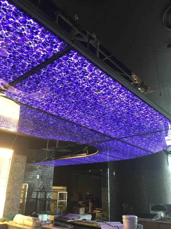 Restaurant Lighting Project Adds Purple Glow to Dining Experience image