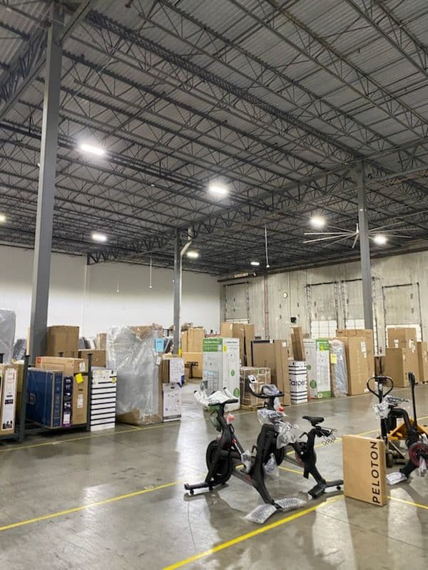 Gallery photos for Warehouse Ceiling Fan and LED Lighting Installation: Image #1