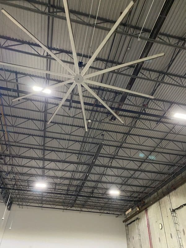 Gallery photos for Warehouse Ceiling Fan and LED Lighting Installation: Image #3