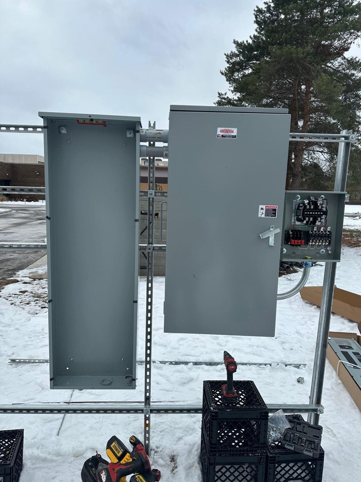 Project Snowy Outdoor Electrical Panel Installation for Industrial Power Needs image