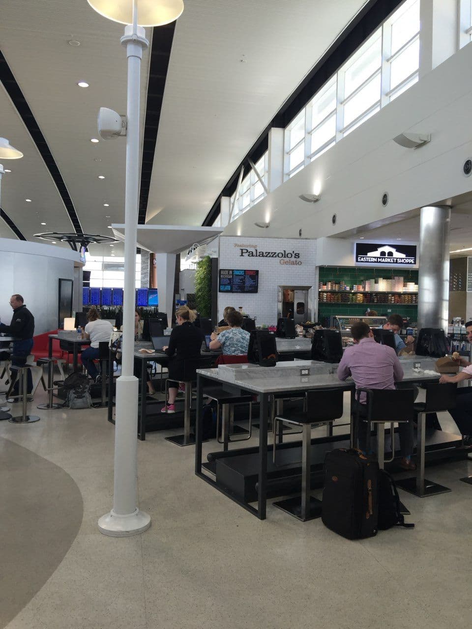 Tech-Savvy Seating Enhancements at Metro Detroit Airport