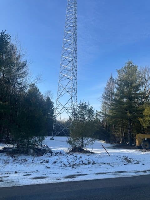 Gallery photos for Electrical Industries Powers Up New Cell Tower Amid Snowy Conditions: Image #1