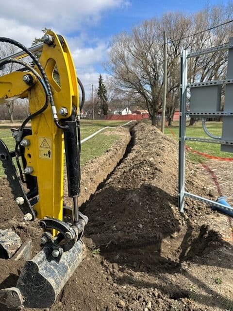 Gallery photos for Underground Cable Installation for EV Charger in Dearborn: Image #2