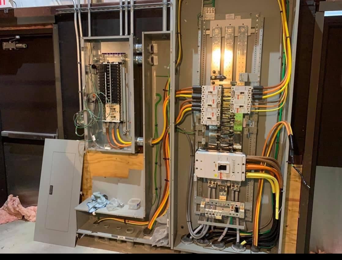 Project Inside a High-Capacity Electrical Panel and Wiring Installation image