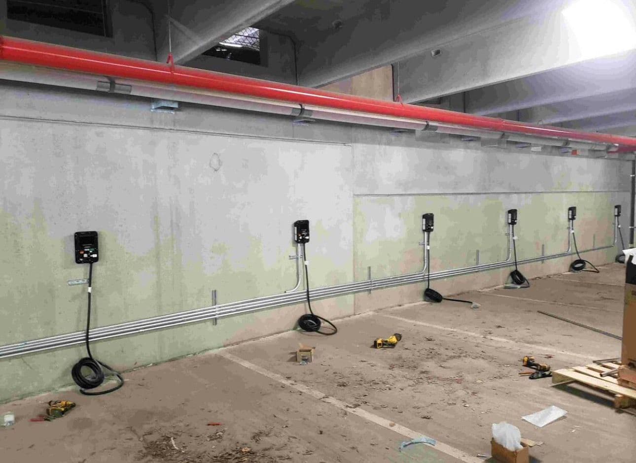 Commercial EV Charger Installation Progress image