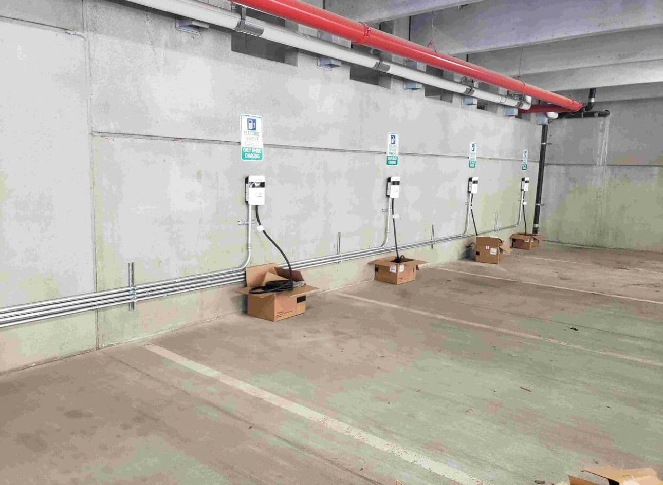 Gallery photos for Commercial EV Charger Installation Progress: Image #1