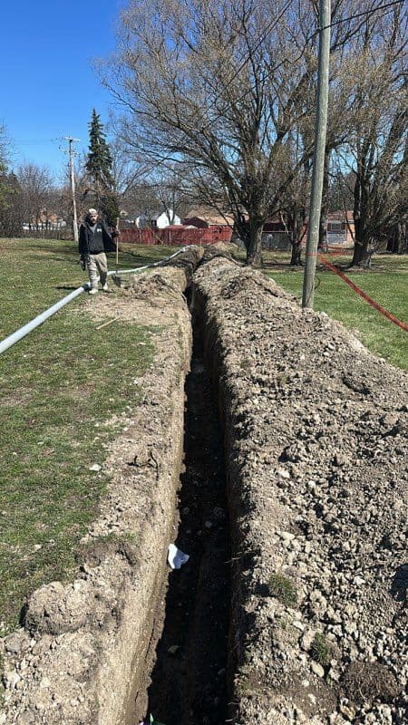 Gallery photos for Underground Conduit Installation for EV Service Near School: Image #1