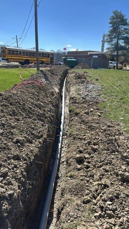 Gallery photos for Underground Conduit Installation for EV Service Near School: Image #3